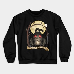 Embrace The Light Baby Mothman Cute Spooky Cryptid Crewneck Sweatshirt